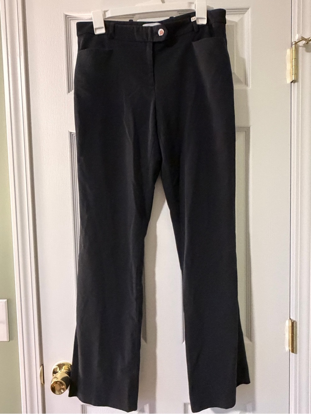 Calvin Klein Black Boot-Cut Dress Pants